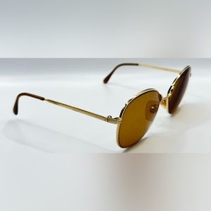 Vintage Cottet 1020 Gold Oval Sunglasses Frames Only